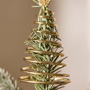 Gold Beaded Snowflake <b>Christmas</b> Tree Topper Metallic Wire Star Top Holiday Home Decor - Product Image 5