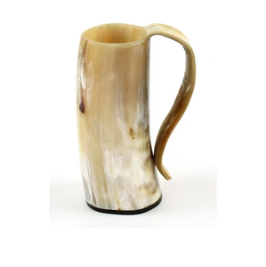 Custom Buffalo Horn Beer Mugs <b>For</b> <b>Wedding</b> Decorative 200ml Capacity Eco-Friendly Religious Handmade Horn Mug From India - Product Image 4