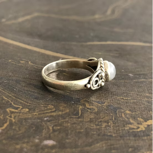 Trendy Design Moonstone <b>Ring</b> <b>Set</b> in <b>Sterling</b> <b>Silver</b> | Handmade Collection Fine Jewelry for Everyday & Occasional Wear - Product Image 4