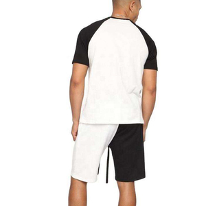 Conjunto de verano de excelente calidad para hombre, camiseta de manga corta y pantalones cortos, conjunto de cuello redondo para volver al trabajo. - Product Image 2