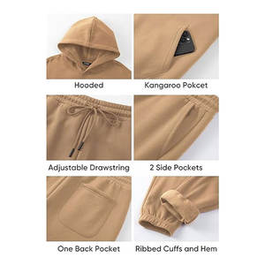 Conjunto Deportivo de 2 Piezas para Hombre, Sudadera con Capucha y Pantalones Deportivos, Estilo Casual y Cómodo para Calle o Deporte - Product Image 6