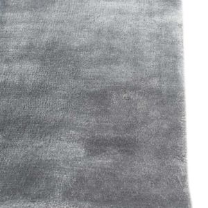 Alfombra de lujo OEM de seda estilo bohemio, de pelo grueso, hecha a mano, gris, lavable, antideslizante, de felpa, de alta calidad para sala de estar de hotel - Product Image 4