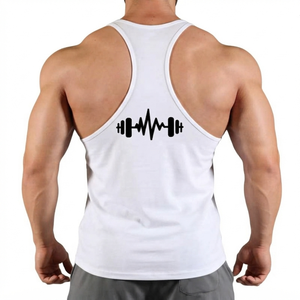 <b>Men</b> Stringer <b>Singlet</b> Lightweight Breathable Gym Training Tank Top Custom OEM ODM Fitness Wear <b>Mens</b> Stringer <b>Singlet</b> Sleeveless - Product Image 2