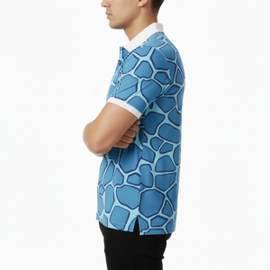 Vêtements décontractés de mode en gros pour hommes : Chemises à manches courtes en tissu tricoté, séchage rapide, personnalisables, respirantes et confortables - Product Image 3