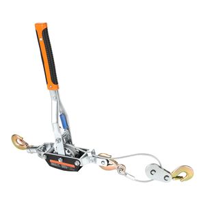 Estrattore a Cricchetto per Carichi Pesanti da 5 Tonnellate (11.023 libbre) con Verricello, Cavo in Acciaio da 3,5 m e 3 Ganci - Product Image 4
