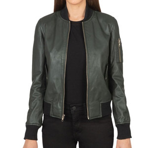 Chaqueta de Cuero con Cremallera para Mujer, Ropa de Invierno, Chaqueta de Cuero PU de Moda para Dama, Ropa de Invierno, Chaqueta de Cuero para Mujer de Estilo Nuevo - Product Image 1