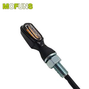 Intermitentes LED universales de 12V para motocicletas resistentes a los arañazos con tornillo M8 y sistemas de iluminación de motocicletas con luz Led - Product Image 3