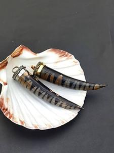 Horn Pendant Necklace Gold Plated Bohemia Style Fashion Jewelry Unisex Animal Shape Zinc Alloy Jewelry Set bone luxury - Product Image 2