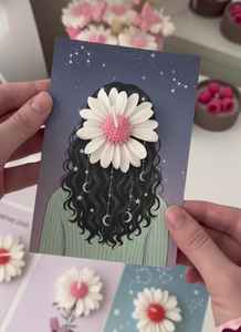 Bougie parfumée artisanale en cire de soja, motif marguerite, avec carte cadeau personnalisée, prix de gros - Product Image 5