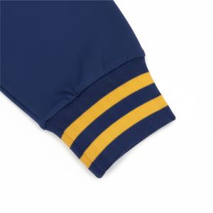 Cardigan en tricot décontracté pour femme, style universitaire, boutonné sur le devant, avec bordure contrastante, coupe ample, motif géométrique, pull tricoté - Product Image 3