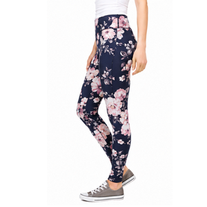 High Waist Floral Printed Yoga Leggings Women Full Length Flower Pattern <b>Tights</b> Soft Custom Logo Compression Gym Workout Pants - Product Image 6