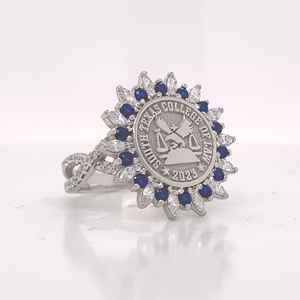 Anillo Escolar BOJ 078, Anillo Universitario y de Colegio, Anillo de Graduación para Mujer, Anillo Personalizado con Año de Graduación, Anillo en Oferta a Bajo Precio - Product Image 3