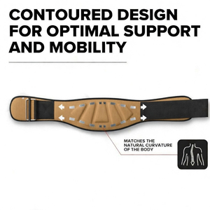 Durable Premium Neoprene Lightweight Eco-Friendly 13mm Thick Weightlifting Power Belt Professional Protection Non-Slip Buckle - Product Image 4