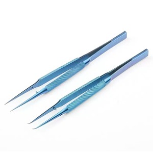 Pinzas Dentales Azules con Empuñadura Moleteada, 3 Posiciones de Mandíbula, Instrumento Quirúrgico Manual Clase I, Kit de Pinzas de Precisión de Aleación de Titanio - Product Image 1