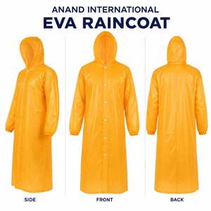Impermeable de EVA de Talla Única, Ligero, para Protección contra la Lluvia al Aire Libre, con Capucha, Desechable, Grueso, con Decoración de Logotipo - Product Image 3