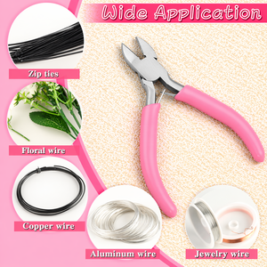 4 Inch Stainless Steel Side Cutters for Jewelry Making Diagonal Pliers <b>Wire</b> Cutters Mini Jewelry Tool <b>Wire</b> Zip Ties <b>Crafting</b> - Product Image 4
