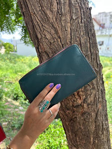 Nuevo bolso de mano de cuero de Color arcoíris reciclado hecho a mano Real para mujer, monedero multiusos de Color rechoncho elegante, tarjetero ATM, carteras de moda - Product Image 2