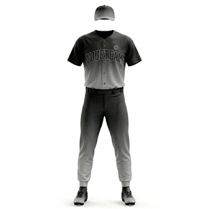 Men <b>Baseball</b> Jersey Uniform <b>Set</b> Modern Design Soft Fabric Lightweight Feel Suitable for Clubs Schools and Team Sports Use - Product Image 2