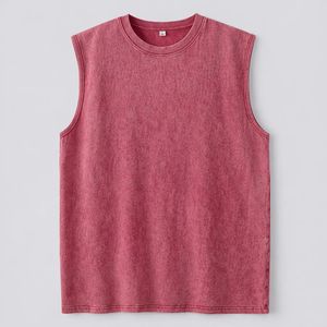 Débardeur Homme Tricoté Respirant Décontracté Oversize Vintage Délavé Anime Été 2026 - Product Image 2