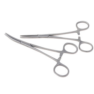 Stainless Steel Straight and Curved Kelly Forceps 5.5 Inch Professional for Body Jewelry Placement and Changing - Product Image 1