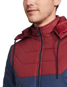 Chaqueta Acolchada de Lona para Invierno, Resistente al Viento, con Cuello Mao y Cierre de Cremallera, Servicio OEM - Product Image 3