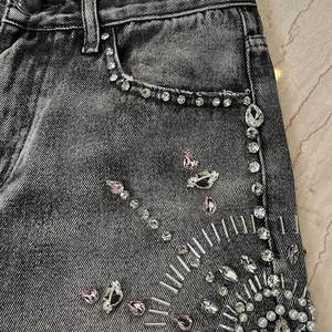 Mens Top Quality Denim Jorts USA Style Vintage Washed Jean <b>Shorts</b> Relaxed Fit Streetwear Fashion Bottoms - Product Image 5
