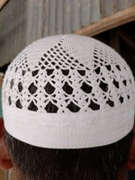 Oferta Especial: Nuevas Gorras de Oración Formales Kufi Tupi de Color Sólido, Tejidas en Malla, 100% Algodón, con Relieve, Gorros Islámicos Personalizados para Hombre, Bangladesh