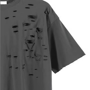 T-shirt Homme Oversize 100% Coton Personnalisé Effet Délavé Vintage 2026 – Design Délavé et Vieilli à Épaules Tombantes, Coupe Courte - Product Image 6