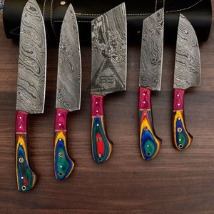 Juego de Cuchillos de Chef Profesionales de Damasco, Hechos a Mano, Sostenibles, de 67 Capas, Ligeros, con Color Personalizado - Product Image 6