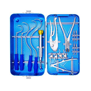 Juego de Instrumentos Quirúrgicos Ortopédicos Veterinarios Reutilizables de Acero Inoxidable con Cable de Sutura para Fijación de Placas Óseas en Perros y Mascotas - Product Image 2