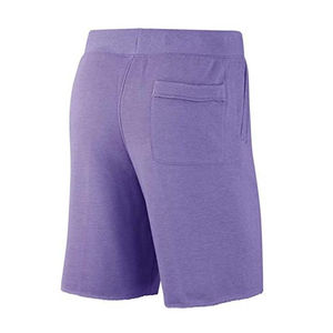 กางเกงขาสั้นลำลองผู้ชายคุณภาพสูง ผ้าฝ้ายพรีเมียมฟลีซ ล้างสีแบบแอซิดวอช สีดำ ทรงโอเวอร์ไซส์ เอวยางยืด ระบายอากาศได้ดี - Product Image 3