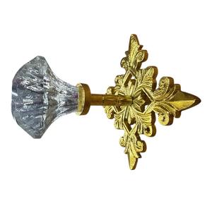 Organizador de Cortinas de Cristal y Metal de Lujo, Adorno Decorativo Ideal para Espacios de Recepción de Invitados y Decoración Festiva del Hogar - Product Image 2