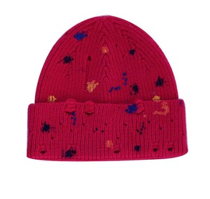 Bonnet en acrylique/laine effet vieilli, personnalisable avec logo, nouveau style, pour l'hiver, vente en gros - Product Image 5