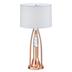 Lampada da Tavolo Moderna con Effetto Acqua Danzante, Decorativa e Lussuosa per Camera da Letto e Arredamento Casa, in Rame - Product Image 5