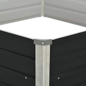 Bac à fleurs surélevé en acier galvanisé anthracite, pots et jardinières de qualité supérieure - Product Image 4