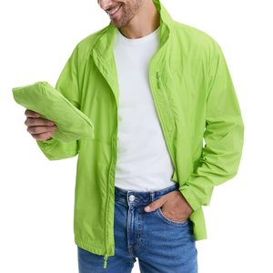 Men's Hooded <b>Waterproof</b> <b>Jacket</b> Full Sleeve Zipper Closure Solid Color Polyester Material Winter Outdoor Wear Regular Fit - Product Image 4