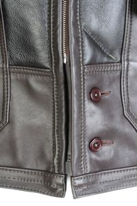 Best Quality Men's Genuine <b>Leather</b> Breathable Casual <b>Jacket</b> for Fall <b>Winter</b> High Street Style Plain Dyed OEM Service Online Sale - Product Image 2