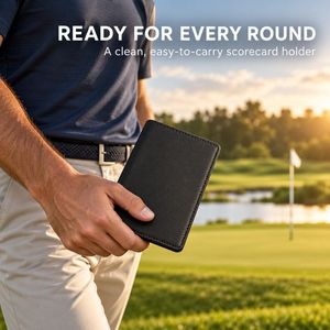 Funda Personalizada para Libreta de Yardas de Golf, Porta Tarjetas de Puntuación con Soporte para Lápiz - Product Image 6