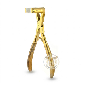 เครื่องมือต่อผมขายดี คีมหนีบแบบแบน สแตนเลส พร้อมด้ามจับซิลิโคนกันลื่น สปริงคู่ - Product Image 1