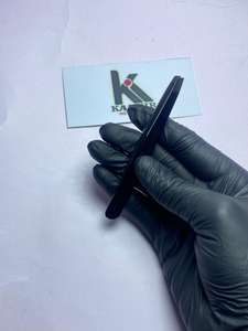 Pince à épiler professionnelle en acier inoxydable KAAMIR INSTRUMENTS, réutilisable, à pointe inclinée de précision pour cils et sourcils - Product Image 3