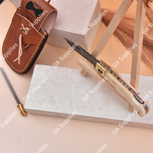 มีดพับเหล็กดามัสกัสตีมือ งานสั่งทำได้ รองรับ OEM/ODM ขายดี ใช้ได้หลากหลาย ทั้งยุทธวิธี EDC และล่าสัตว์ - Product Image 4