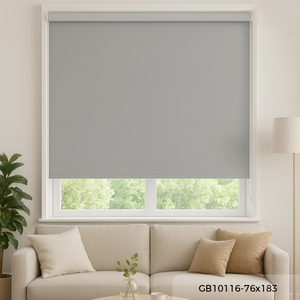 Persianas Enrollables Más Vendidas en Malasia, Modelo Básico Mate Gris Oscuro GB10116 76x183cm, para Hogar y Oficina, OEM B2B, Mejor Proveedor con Garantía Profesional - Product Image 1