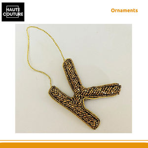 Adornos Festivos Colgantes con Cuentas en Forma de Letra K Bordadas a Mano, Disponibles Ampliamente, Decorados por Ambos Lados, para Decoración del Hogar - Product Image 5