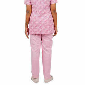 Uniforme Médico Estampado Rosa, Ropa de Trabajo de Enfermería, Conjunto de Dos Piezas, Túnica y Pantalones de Hospital, Personalizado OEM - Product Image 2