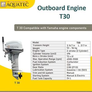 En Stock: Motores Fuera de Borda de 2 Tiempos y 30 HP, Eje Largo, Motores Marinos - Product Image 2