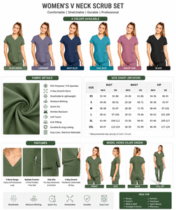 Professional Unisex Knitted Nylon Needle-Detecting Seamless Fusing <b>Scrub</b> Sets Hospital <b>Uniforms</b> Medical Science Doctor Nurse - Product Image 4
