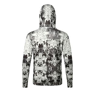 Camiseta de Pesca de Manga Larga Sublimada con Diseño Personalizado al por Mayor, con Capucha y Cubre Rostro, 100% Poliéster, Protección UPF 50 - Product Image 2