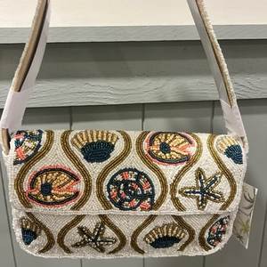 Bolso Bandolera Bordado con Cuentas, Estilo Boho Chic, con Decoración Floral y Bordado de Cuentas para Mujer - Product Image 1