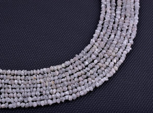 HARIOM CREATIONS - Cuentas de Diamantes Naturales en Bruto, Cuentas de Diamantes Blancos Facetados, Cuentas de Piedras Preciosas para Hacer Joyas y Collares - Product Image 2