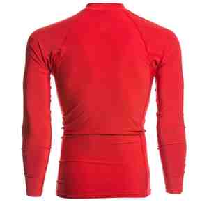 เสื้อแรชการ์ดแขนยาวคุณภาพเยี่ยมสำหรับผู้ชาย สีพื้น ผ้าไนลอน เหมาะสำหรับว่ายน้ำ ออกกำลังกาย MMA  รับสกรีนโลโก้ - Product Image 2